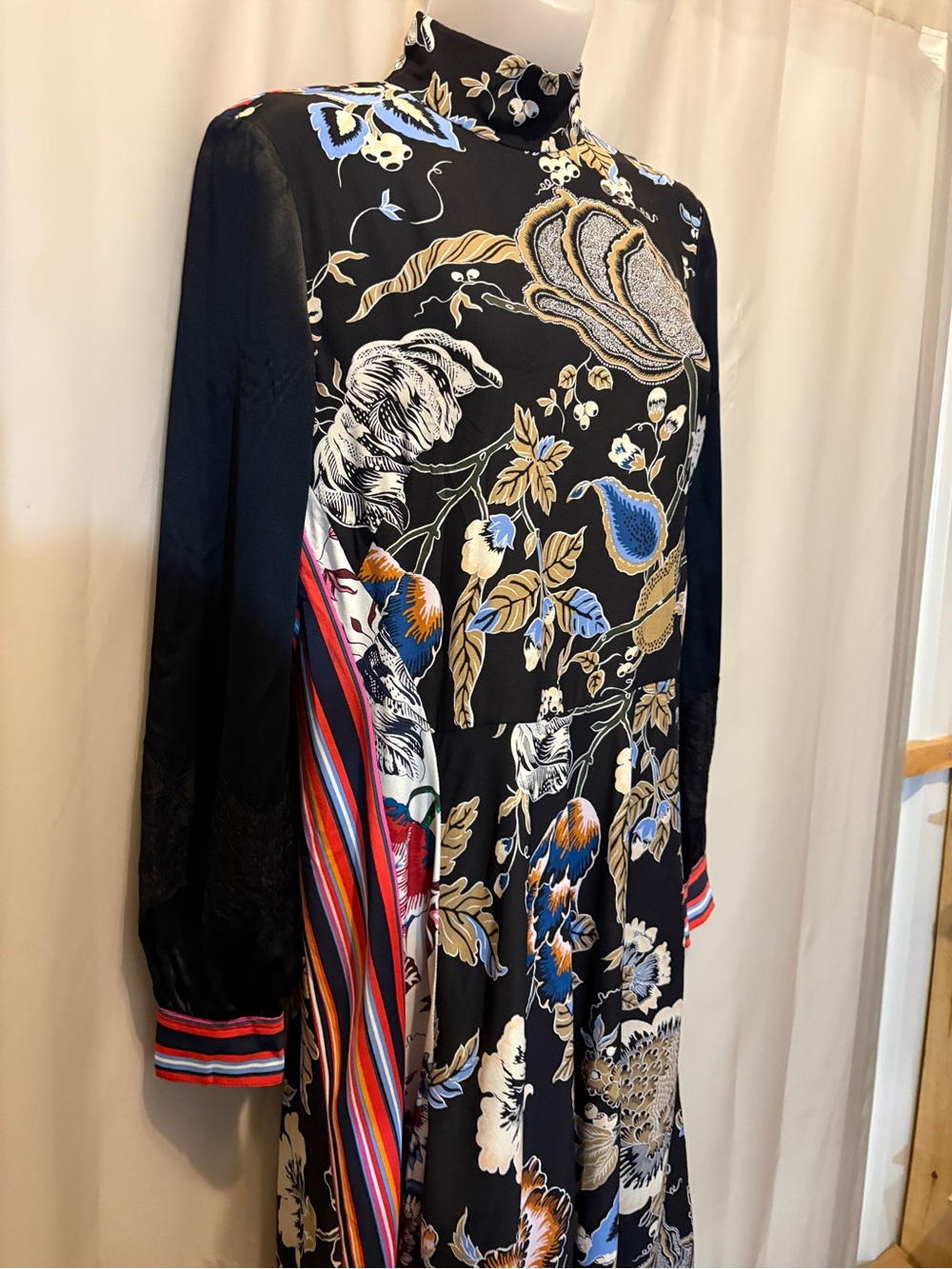 Tory Burch Delilah Silk Midi Dress Size 4 - Picture 6 of 12